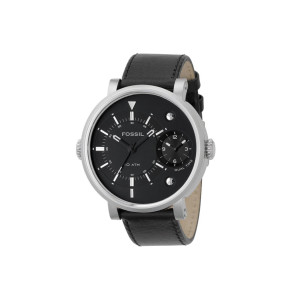 Watch strap Fossil FS4244 Leather Black 24mm